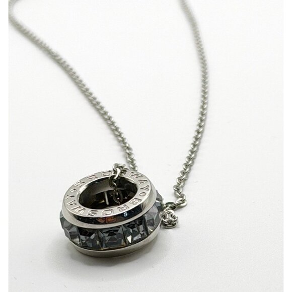 Brosway Tres Jolie Stainless Smokey Crystal Necklace - Picture 3 of 6